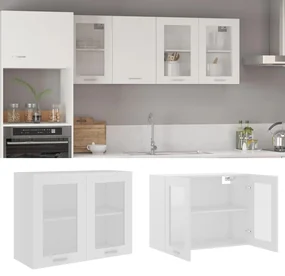 vidaXL Hangkast 80x31x60 cm spaanplaat wit