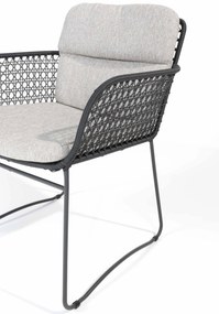 4 Seasons Outdoor Aprilla dining chair antraciet * Sale *      zwart weerbestendig