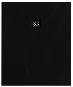 Sanituba Crag douchebak 100x120x3cm mat zwart