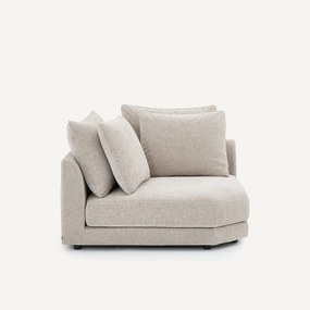 Modulair hoekbank in chenille fluweel, TIBERIO