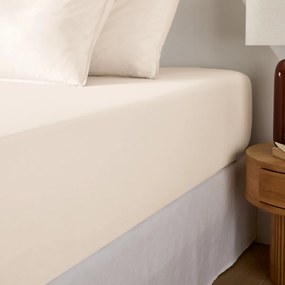 Effen hoeslaken in gewassen katoen, omslag 30 cm, Scenario