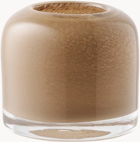 Mondgeblazen glazen kaarshouder Miranda