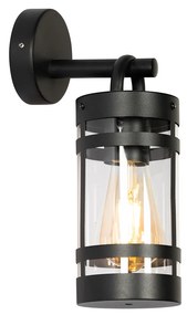 Industriële buiten wandlamp zwart IP44 - Ruben Industriele / Industrie / Industrial E27 IP44 Buitenverlichting cilinder / rond