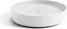 Ecopots onderschotel op wielen - Rond - Pure White - Diameter 41,6 x H9 cm