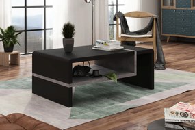 FOLK zwart / beton, salontafel