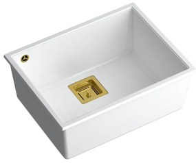 granieten spoelbak DAVID 50 White