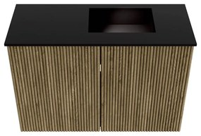 Mondiaz Joya 60cm toiletmeubel dusk met wastafel faye rechts zonder kraangat urban