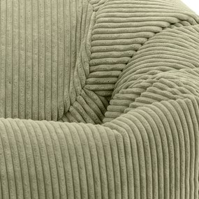 Cloudy Zitzak Corduroy + Poef - Olijf