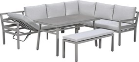 Garden Impressions Markus lounge dining set 4-delig - taupe