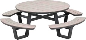 Garden Impressions Sarria picknick set Ø148 x 75 - donker grijs