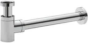 Saniclear Seba fonteinset met bruin eiken plank, grijze terrazzo waskom en chromen kraan voor in het toilet