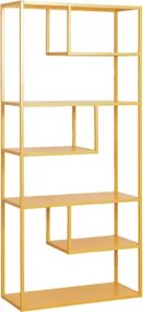 Boekenkast 85x190 Cm In Thura-staal Geel Albero - Sklum