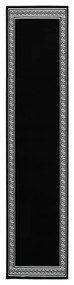 vidaXL Tapijtloper 80x450 cm BCF zwart met motief