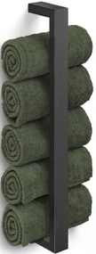 ZACK Linea Handdoekhouder 8x7x40cm zwart