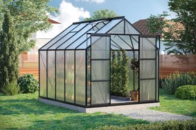 Vitavia Uranus serre - 8,3m² - met 4 mm polycarbonaat - Zwart