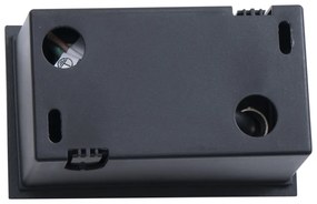 Moderne inbouw wandlamp zwart 11,5cm incl. LED IP65 - Trem