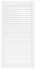 vidaXL Louvredeur 99,3x49,4 cm massief grenenhout wit