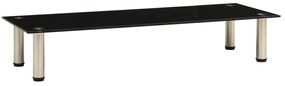vidaXL Tv-meubel 100x35x17 cm gehard glas zwart