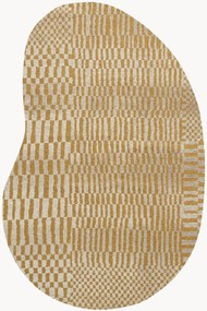 Wasbaar jacquard in- & outdoor vloerkleed Berber in organische vorm