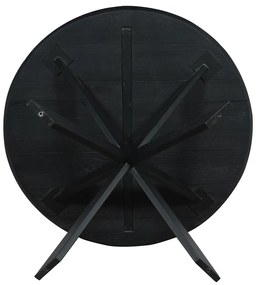 Starfurn Ferris Ronde Eettafel Zwart Eiken 130 Cm - 130 X 130cm.