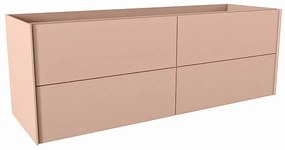 Mondiaz TENCE wastafelonderkast - 140x45x50cm - 4 lades - uitsparing links - push to open - softclose - Rosee M37158Rosee