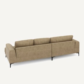 XL longchair links in stonewashed fluweel, MARSILE