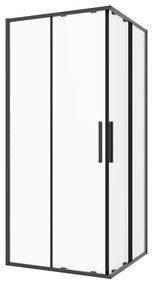 Badstuber Onda douchecabine 120x120cm zwart mat