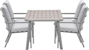 Garden Impressions Senja tuinset 5-delig taupe - Penedo tuintafel 160x90 cm