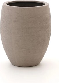 Bloempot Luca Lifestyle Terreno | Taupe Kunststof  | ø55cm | Geschikt voor Buiten en binnen | Kees Smit Tuinmeubelen