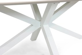 Dining Tuintafel ovaal 240 x 107 cm Wit Santika Ellisse