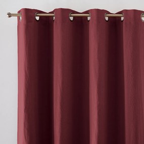 Verduisteringsgordijn in gewassen linnen met oogjes Onega