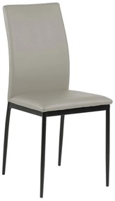 stoelen FLOP grijs-bruin eco leer - modern voor woonkamer / eetkamer / keuken / kantoor