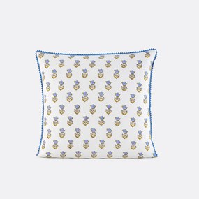 Kussensloop voor kinderen, gewassen katoen, bloemenprint, DIMANI