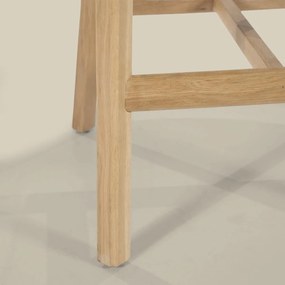 Eleonora Mikky Luxe Barstoel Eiken En Taupe Stof