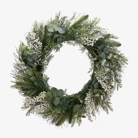 Kerstdecoratieve Krans Ø60 Cm Danuy Green Grass - Sklum