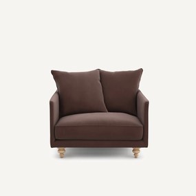 Linnen fluwelen fauteuil, LAZARE