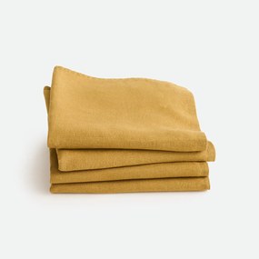 Set van 4 servetten van gewassen linnen Victorine