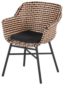 Hartman Delphine dining stoel black - coral