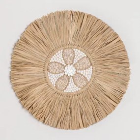 Ronde Wanddecoratie Ø50 Cm Langley Natuurlijk - Sklum