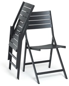 Set van 2 stoelen in aluminium, Zapy