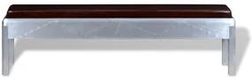 vidaXL Aviator bankje echt leer 160x32x45 cm