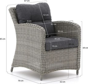 Bistro- en balkonset Intenso  | 2 personen | Tuinset glas | 3-delig | Kees Smit Tuinmeubelen