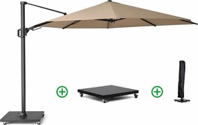 Platinum Challenger zweefparasol 3.5m T1 (incl. voet + hoes) Taupe