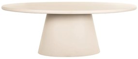 Richmond Interiors Clayton Ovale Eettafel Beige - 220 X 115cm.