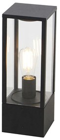 Smart staande buitenlamp zwart 40 cm incl. Wifi ST64 - Charlois