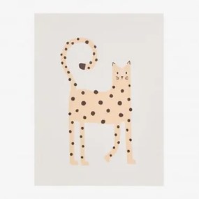 Decoratief Schilderij 30x40 Cm Gedrukt Op Canvas Lawrence Kids Beige – Linnen - Sklum