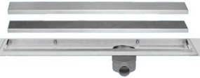 Easy Drain Multi TAF afvoergoot 110 cm rooster als zero of tegel design RVS