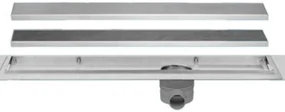 Easy Drain Multi TAF afvoergoot 110 cm rooster als zero of tegel design RVS