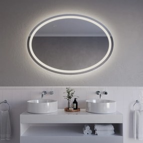 Ovale badkamerspiegel met LED verlichting A33 70x50