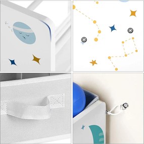 Nancy's Speelgoed organizer - Speelgoed kast - Opbergkast kinderkamer - Wit - 62,5 x 29,5 x 60 cm